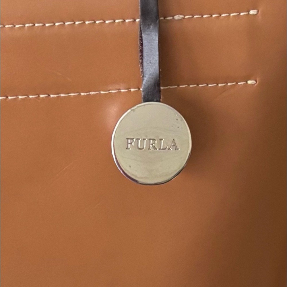 Furla Tan Leather Tote - Picture 11 of 11